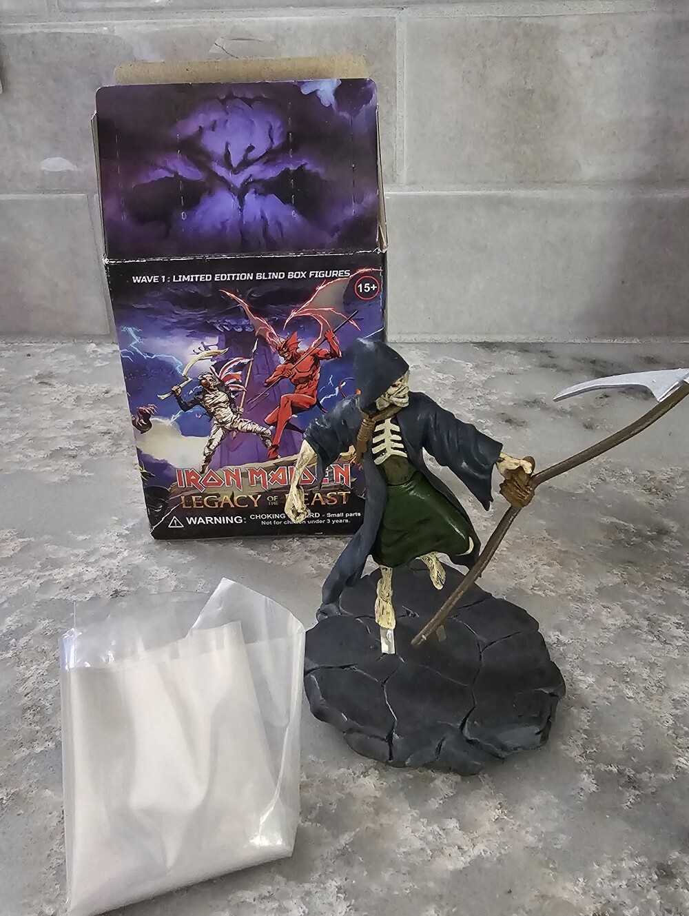 Iron Maiden Legacy of the Beast Wave 1 Reaper Eddie Mini Figure w/ Box Complete